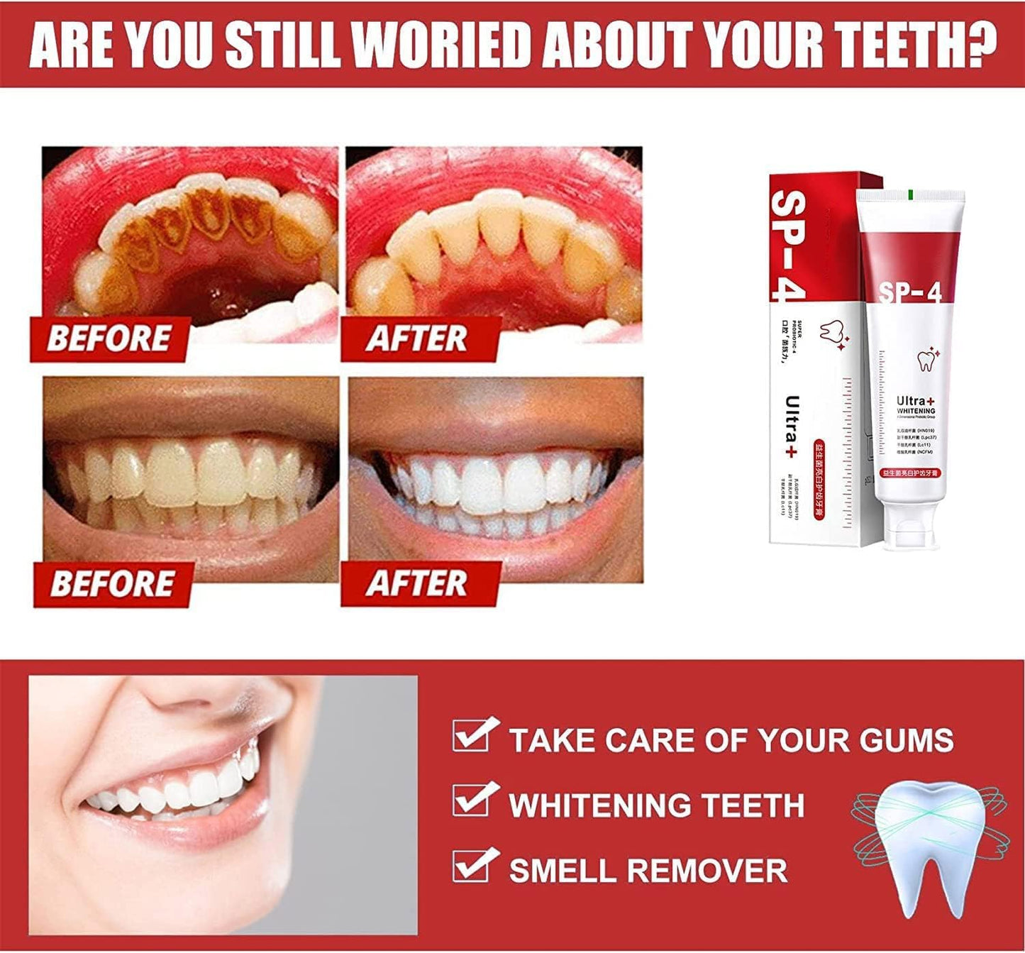 SP-4 Probiotics Whitening Toothpaste