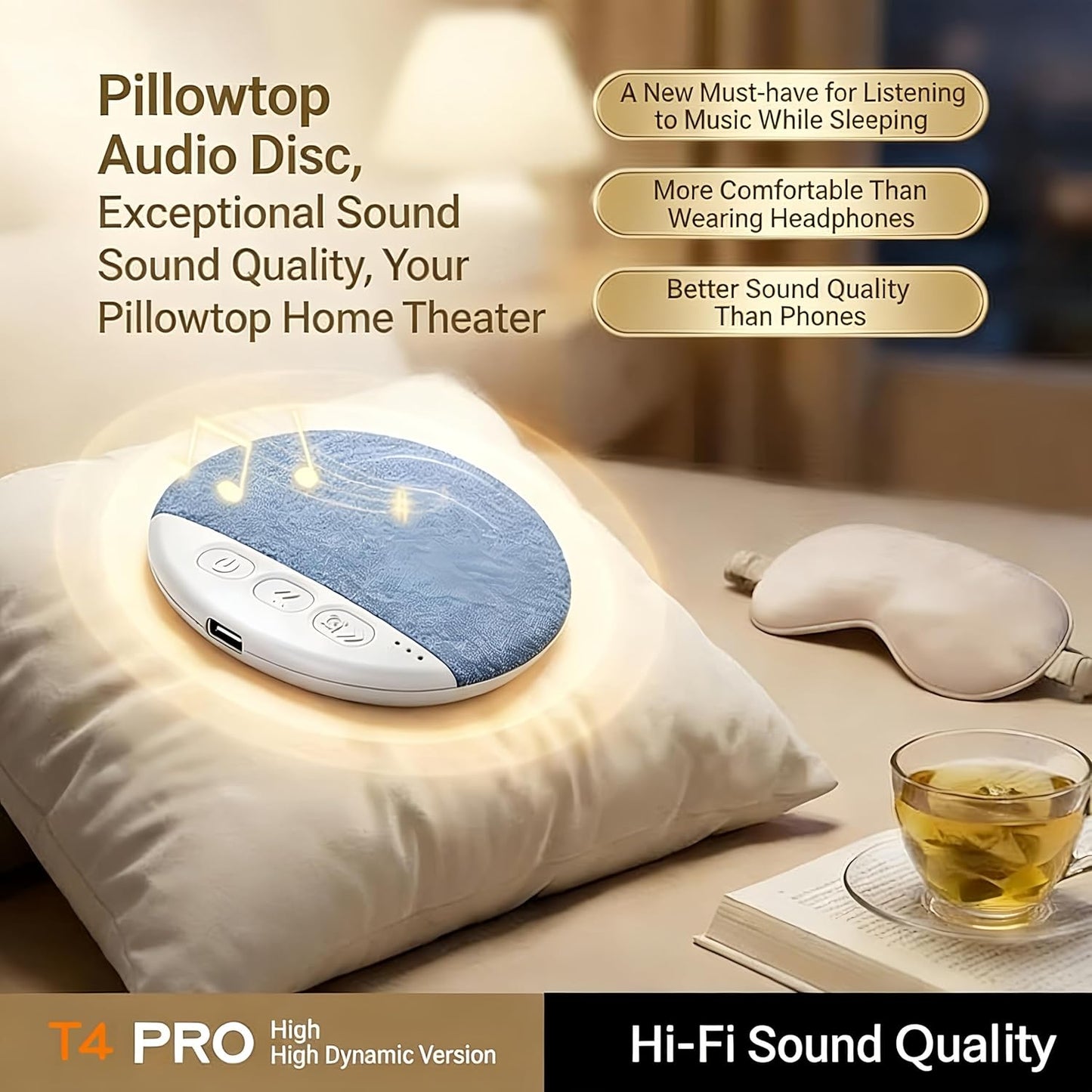 The PelloSync™ | Pillow Speaker