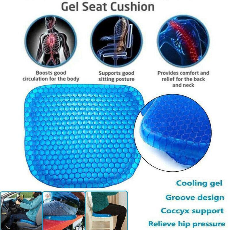 Breathable Cool Pad Pain Relief Office Chair Orthopedic Coccyx Cushion for Pain Relief ( Washable Cover Included )