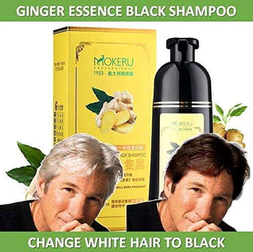 Mokeru Natural Ginger 5 Minutes Fast Hair Dye Shampoo