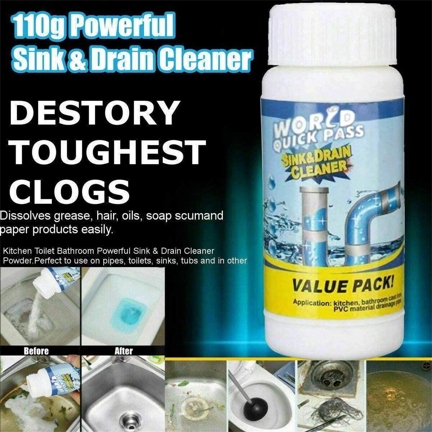 World Tornado Sing & Drain Cleaner