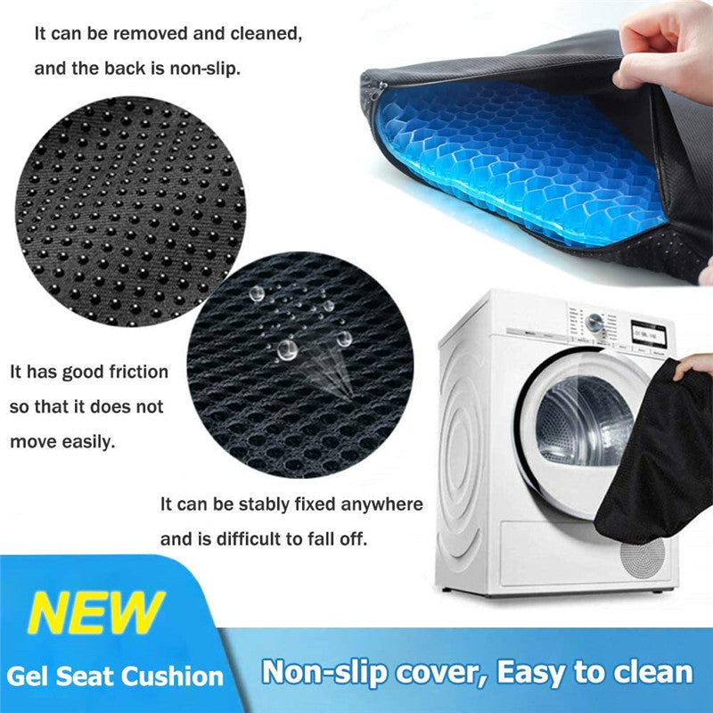 Breathable Cool Pad Pain Relief Office Chair Orthopedic Coccyx Cushion for Pain Relief ( Washable Cover Included )