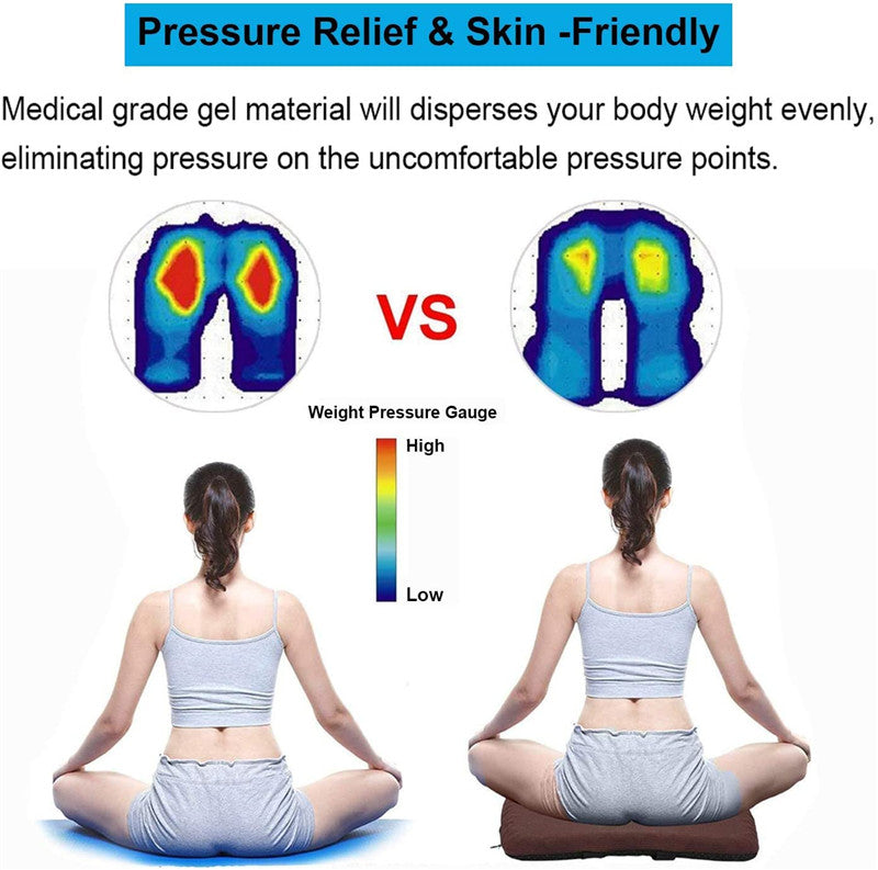 Breathable Cool Pad Pain Relief Office Chair Orthopedic Coccyx Cushion for Pain Relief ( Washable Cover Included )