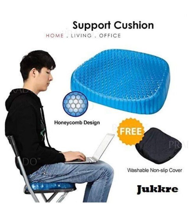 Breathable Cool Pad Pain Relief Office Chair Orthopedic Coccyx Cushion for Pain Relief ( Washable Cover Included )