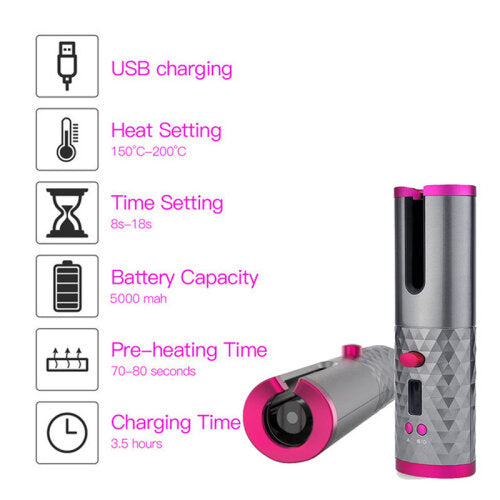 Cordless Automatic Hair Curler