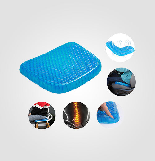 Breathable Cool Pad Pain Relief Office Chair Orthopedic Coccyx Cushion for Pain Relief ( Washable Cover Included )