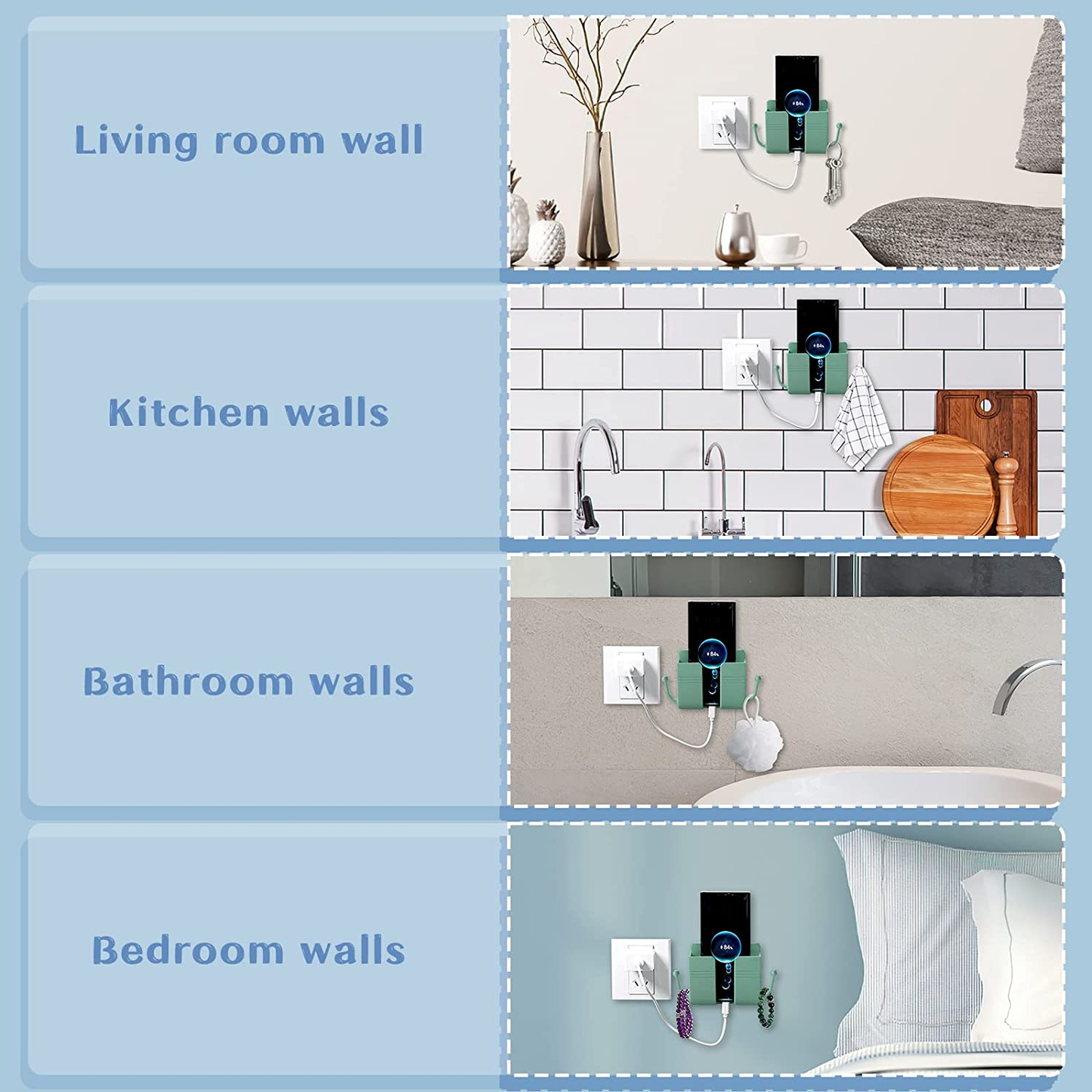 Wall Mount Holder (Pack of 5Pcs)