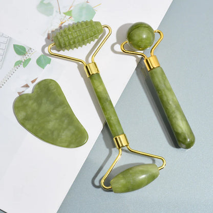 Facial Jade Face Roller And Guasha