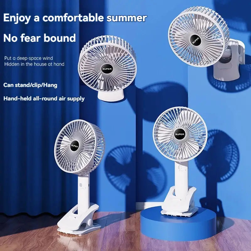 Super™ | Circulation Clamp Fan (Rechargeable)