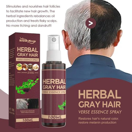 Anti-Greying Hair Serum Hair Darkening Natural Blackout Spray Hair Growth Serum