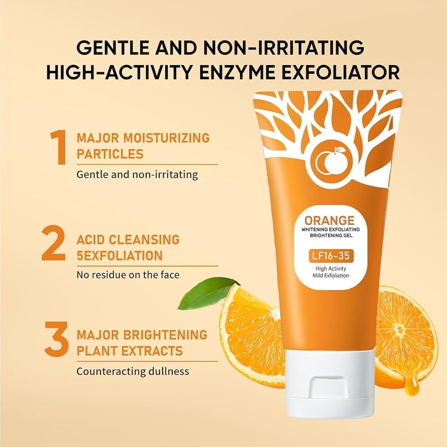 Gentle high activity enzyme exfoliator