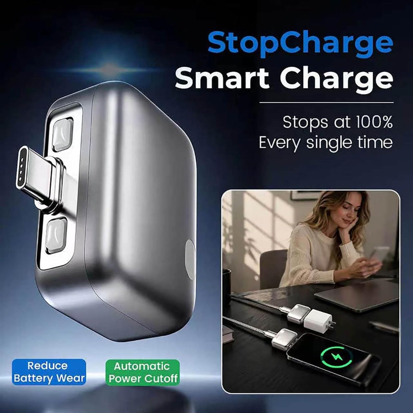 Smart Auto Stop Charging Adapter 140w Overcharge Protection Adapter