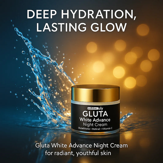 GlutaWhite Advance Night Cream | Hydrating & Whitening Night Cream with Hyaluronic Acid & Niacinamide