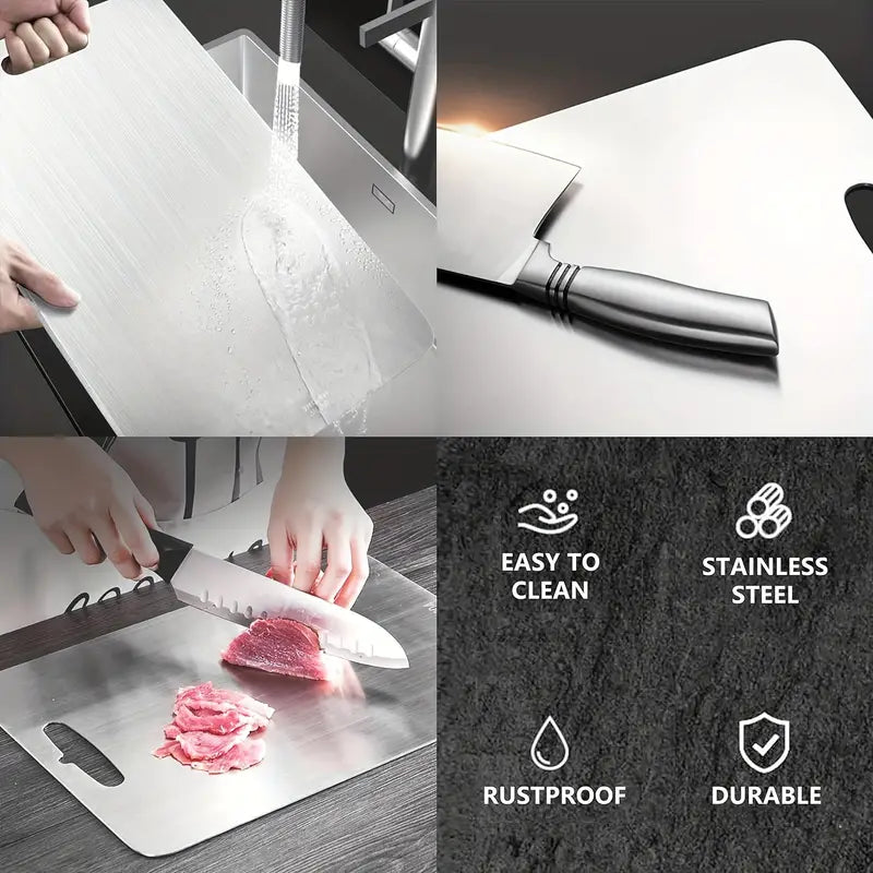 Stainless Steel Large Chopping & Cutting Board – Multipurpose, Durable, Easy to Clean