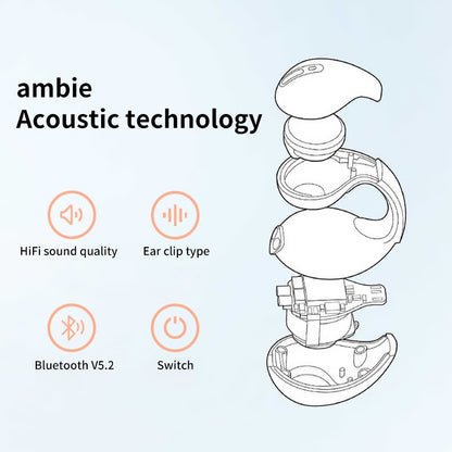 Ambie Sound Earcuffs Wireless Earphones Bluetooth Earring Headphones