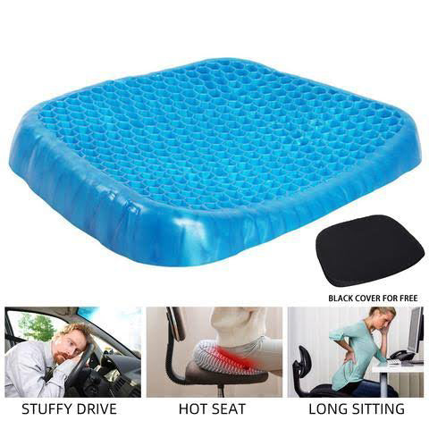 Breathable Cool Pad Pain Relief Office Chair  Orthopedic Coccyx Cushion for Pain Relief ( Washable Cover Included )