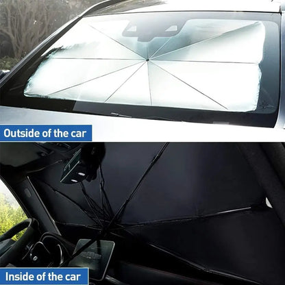 Car Windshield Sun Shade Umbrella (With Cover)