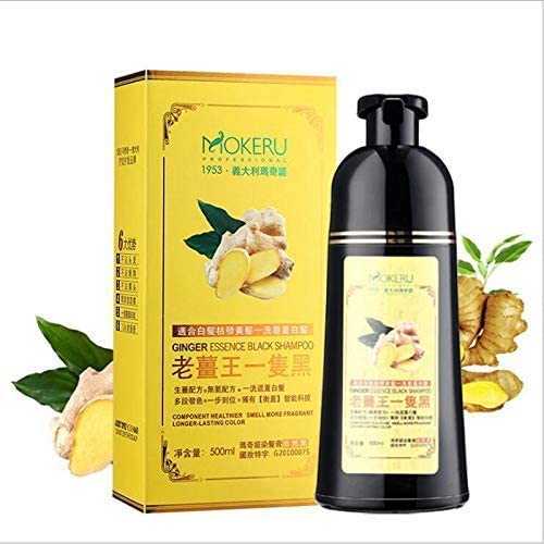 Mokeru Natural Ginger 5 Minutes Fast Hair Dye Shampoo