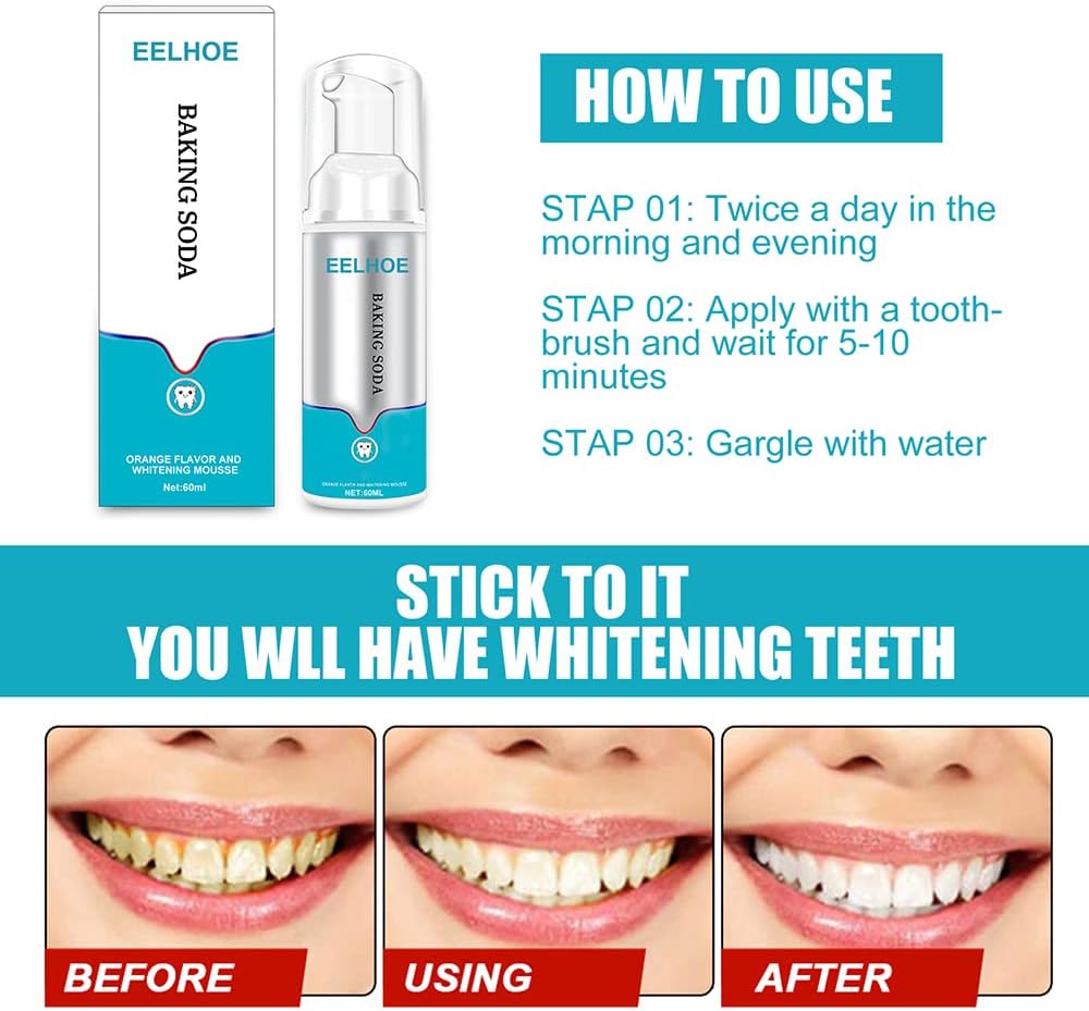 TEETH WHITENING MOUSSE BAKING SODA