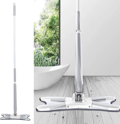 Self Wringing X-Type Hand-Free 360 Rotatable Microfiber Mop