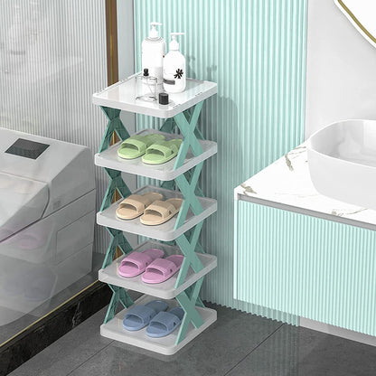 Shoe Rack Multi Layer Shoes Storage Organizer Space -Saving Shelf Door