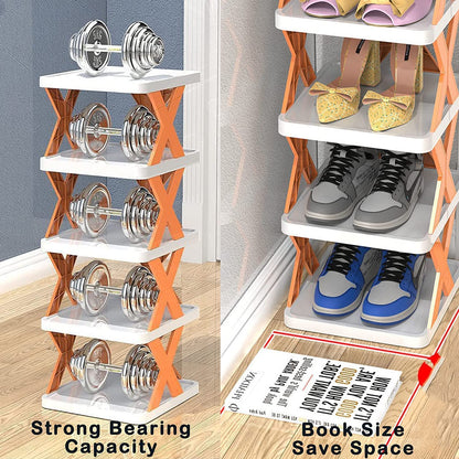 Shoe Rack Multi Layer Shoes Storage Organizer Space -Saving Shelf Door