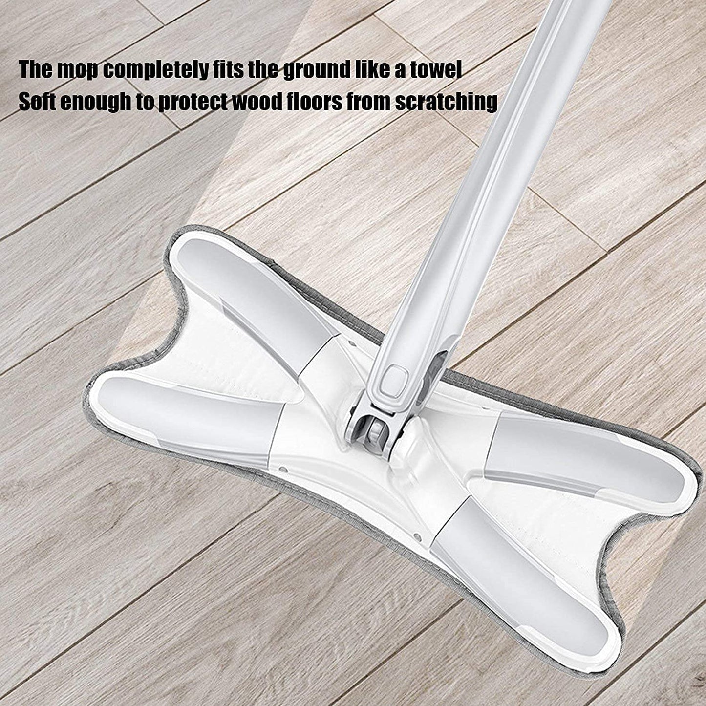 Self Wringing X-Type Hand-Free 360 Rotatable Microfiber Mop