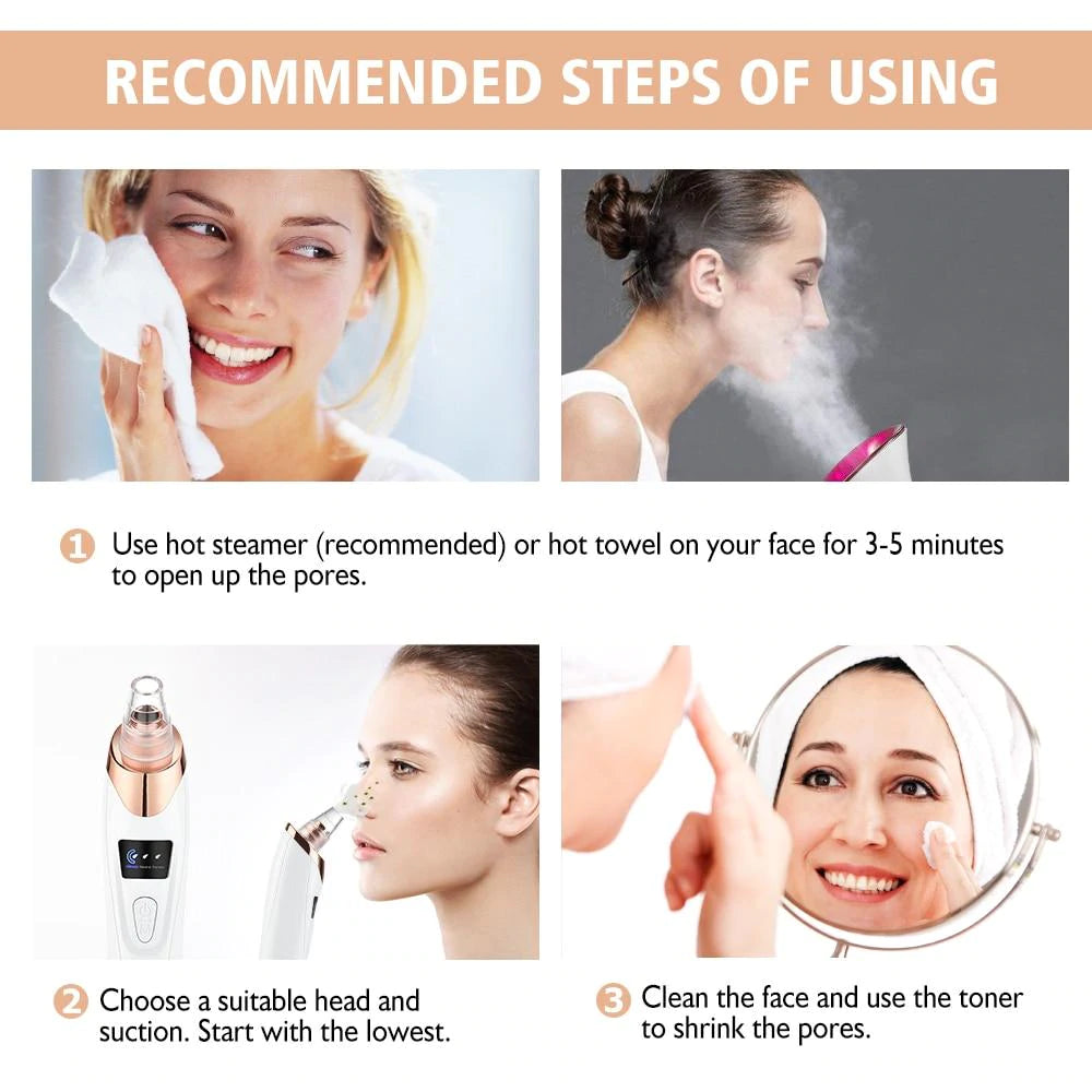 Blackhead Remover Vacuum Acne Pimple Black Spot Suction-Big Sale