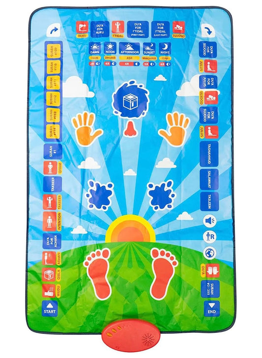 Yameen | Electronic Is-lamic Prayer Carpet  For KIDS Worship Step Guide for Kids Toddlers