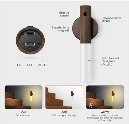 Motion Sensor Woody Light