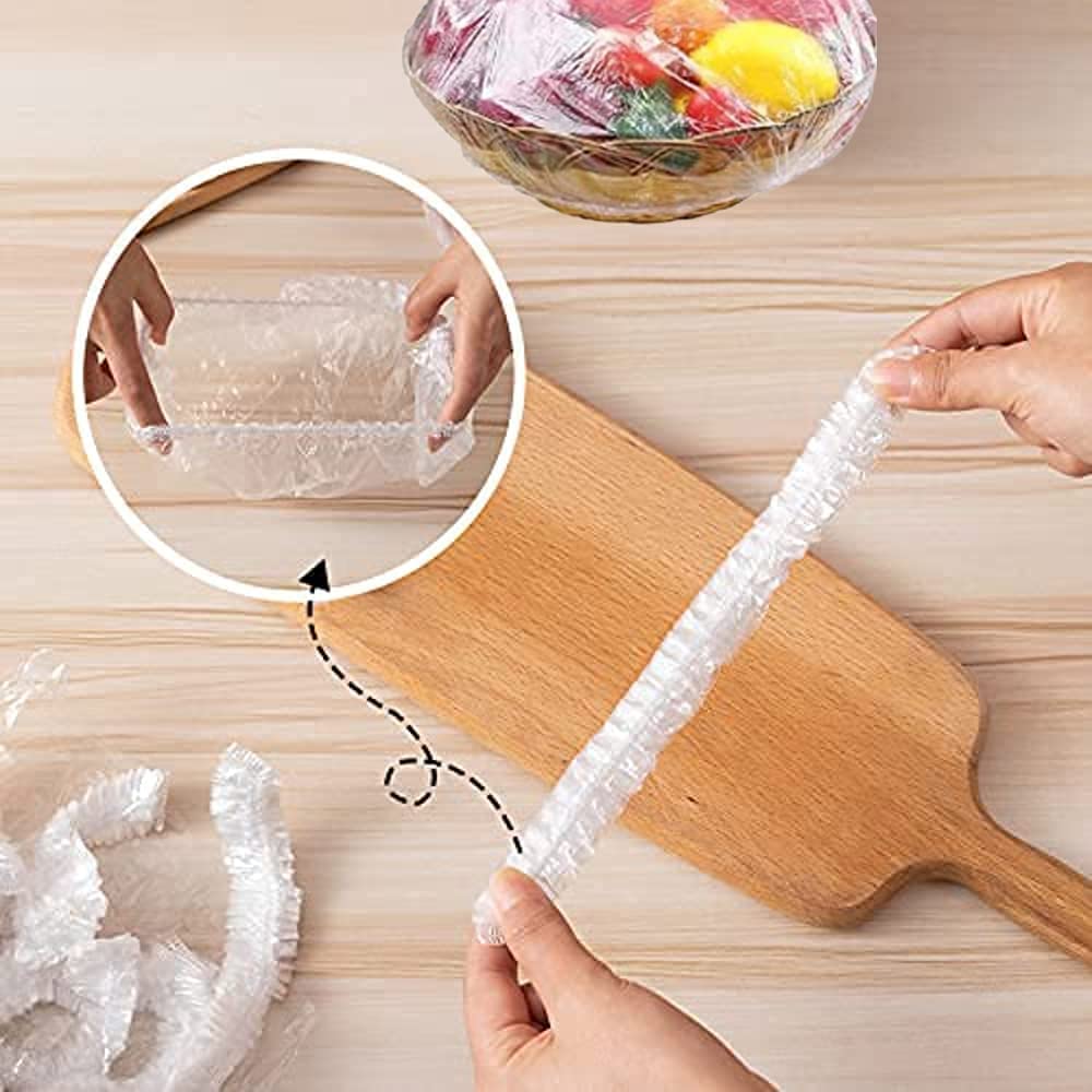 100pcs Reusable Elastic Fresh Keeping Food Storage Covers