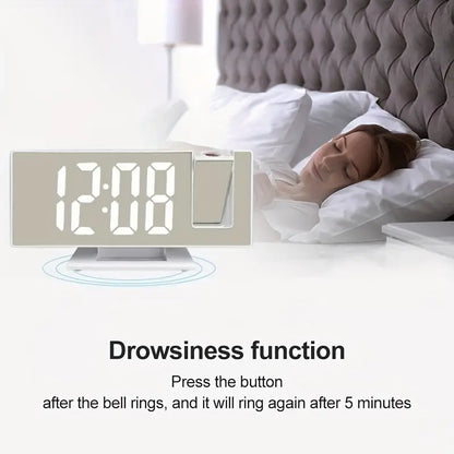 3D Projection Alarm Clock with Mirror