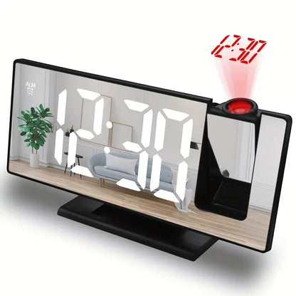 3D Projection Alarm Clock with Mirror