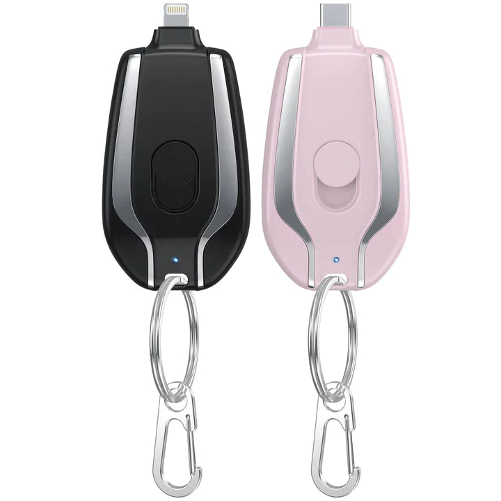 Portable Keychain Charger | Fast Charging Backup Power Bank For Type c Devices